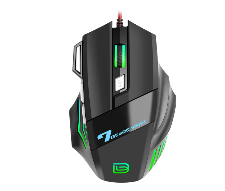 G5 Wired Gaming Mouse, Esports PUBG Programming, 7D Luminous RGB Glare USB Mouse Desktop