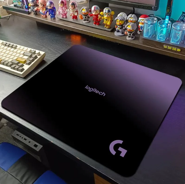 gradient esports gaming mouse pad, FPS large simple style office thickened edge lock desk mat